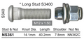 GMH Wheel Stud & Nut Set Apollo JM-JP Alloy Wheels