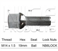 4x Mercedes-Benz Wheel Stud Sprinter 2500 901,902,903,904 All