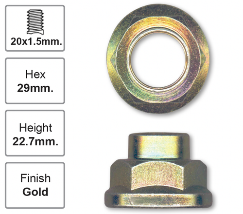 Front Left Hub Nut Pair for Mazda Premacy CP (04/99 - 01/05)