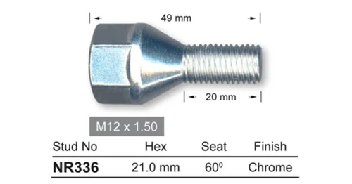 4x Mazda Wheel Stud 323 RWD / 323 RWD Wagon / 929 / Capella 800-808-1200 & More