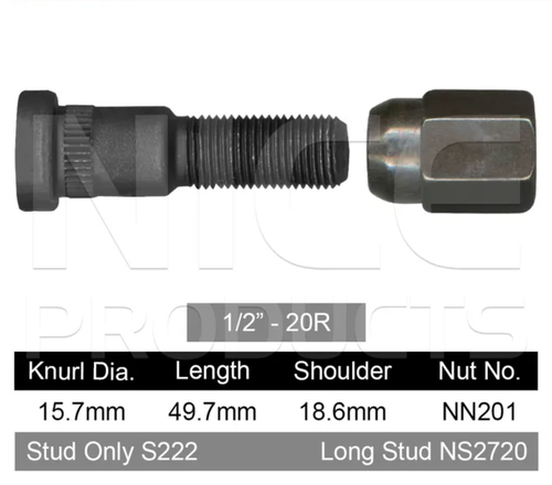 Nissan Wheel Stud & Nut Set XFN Ute
