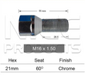 4x Fiat Wheel Stud Ducato Van