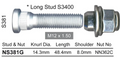 Hyundai Wheel Stud & Nut Set Trajet Alloy Wheels