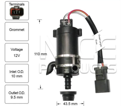 Headlight Washer Pump for Honda CR-Z ZF (02/10 – 01/17)