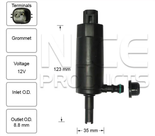 Headlight Washer Pump for Volvo S40 All (06/04 – 04/13)
