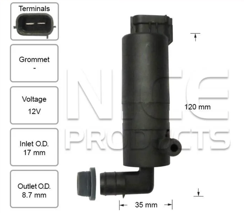 Headlight Washer Pump for Land Rover Discovery II L318 (01/98 – 03/05)