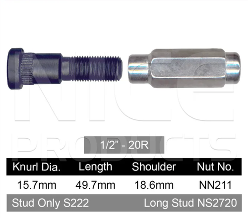 Ford Wheel Stud & Nut Set EA Classic / EA Fairmont & Ghia / EB Classic & More