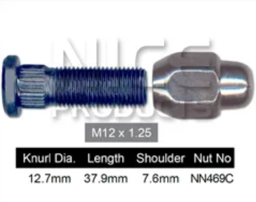 4x Nissan Wheel Nut Pathfinder WD21 / Pathfinder R50 & More