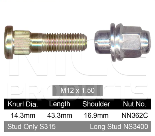 4x Mitsubishi Wheel Nut Pajero QE-QF / Pajero NM-NPAlloy Wheels & More