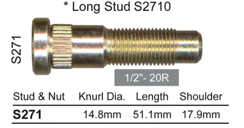 Ford Wheel Stud AU Fairmont & Ghia / AU Forte Silver Wheels & More