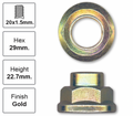 Rear Left Hub Nut Pair for Ford Festiva WB-WF (04/94 - 12/99)