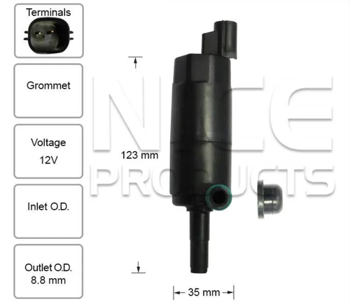 Headlight Washer Pump for Volvo C70 All (03/06 – 12/15)