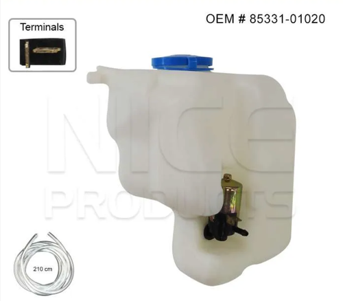 Washer Reservoir with Pump for Toyota Corolla AE90-93-95 (05/89 - 09/94)