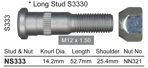 Toyota Wheel Stud & Nut Set LN46 All 4WD / LN65 All 4WD / LN106 All 4WD & More