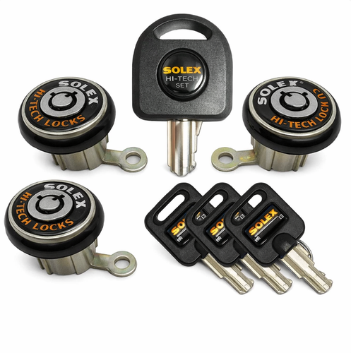 Solex Anti-Theft Door & Boot Locks (3 Lock Set) for Toyota Landcruiser HJ60-6...