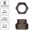 Rear Right Hub Nut Pair for Holden Barina ML (09/86 - 10/89)
