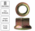 Rear Left Hub Nut Pair for Nissan Pathfinder R52 (10/13 - 2020)