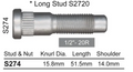 Ford Wheel Stud Territory Steel Wheels / Territory Alloy Wheels