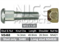 Nissan Wheel Stud & Nut Set GU Steel Wheels