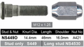 4x Nissan Wheel Nut Pathfinder R51