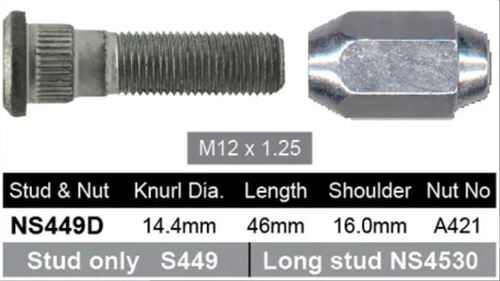 4x Nissan Wheel Nut Pathfinder R51