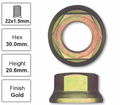 Front Right Hub Nut Pair for Nissan Tiida (2006 - 2013)