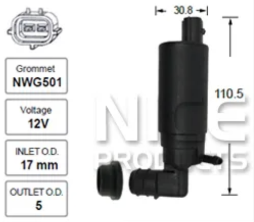 Front Windscreen Washer Pump for Land Rover Freelander L314 (01/97 – 12/06)