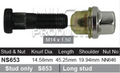 Land Rover Wheel Stud & Nut Set Discovery LC