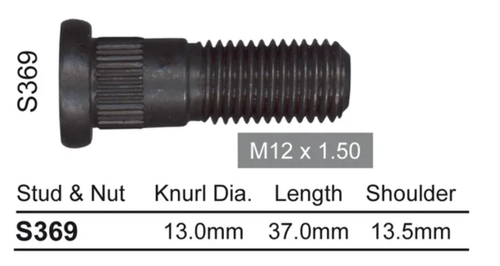 Ford Wheel Stud WS Steel Wheels / WS Alloy Wheels / WP/WQ Steel Wheels & More