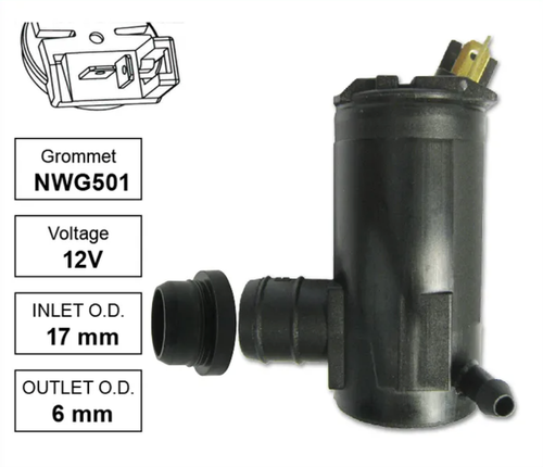 Front Washer Pump for Toyota Commercial Dyna 100 LY100 (05/95 - 05/06)