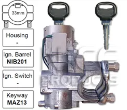 Ignition Lock Barrel for Mazda 626 GE 5 Door w/o Air Bag (08/94 – 06/99)