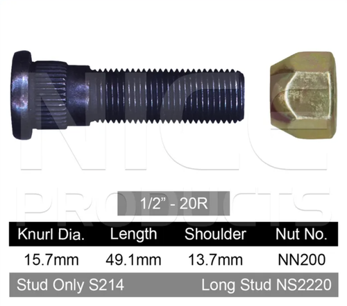 4x Jeep Wheel Nut ZJ / WJ