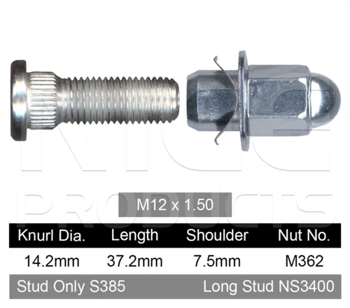 GMH Wheel Stud & Nut Set Rodeo TFR 4WD Chassis