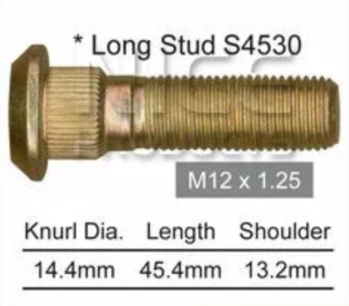 Nissan Wheel Stud Patrol MQ / Cabstar F22 / GQ Alloy Wheels & More