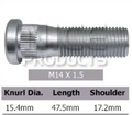 Range Rover Wheel Stud Freelander 2