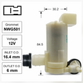 Front Windscreen Washer Pump for Nissan Cube BZ11 (12/02 – 08/08)