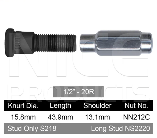 Ford Wheel Stud & Nut Set EA S-Pack / EB S-Pack / ED S-Pack