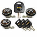 Solex Anti-Theft Door & Boot Locks (3 Lock Set) for Suzuki Carry ST90V