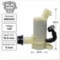 Front Windscreen Washer Pump for Mitsubishi Mirage LA-LB Without Rear Wiper