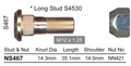 Nissan Wheel Stud & Nut Set Patrol MQ / Pulsar N14 / GQ Steel Wheels