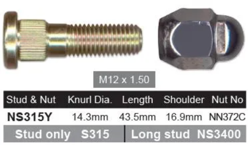 4x Infiniti Wheel Nut Micra K14