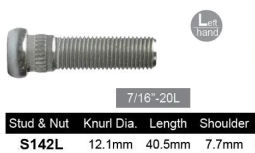 Chrysler Wheel Stud Valiant RV1-AP6 all LH / Valiant VC all LH