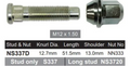 Holden Wheel Stud & Nut Set Equinox EQ