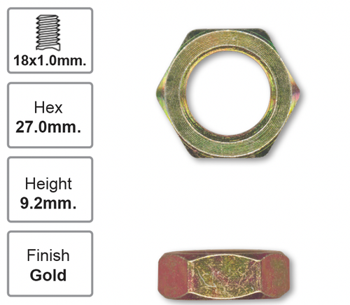 Front Right Hub Nut Pair for Nissan 260Z (05/74 - 12/78)