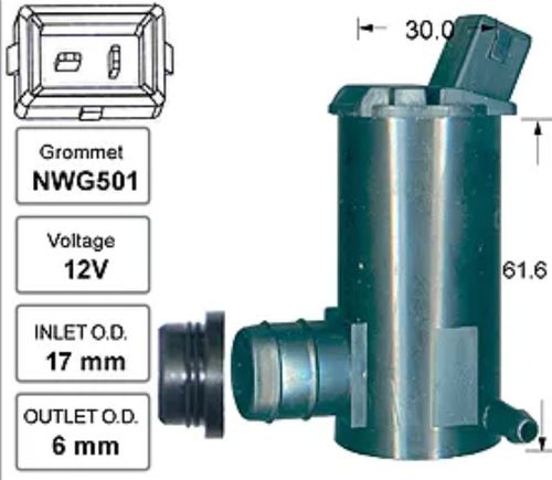 Front Windscreen Washer Pump for Ford Falcon Wagon AU (08/98 – 04/00)