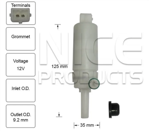 Headlight Washer Pump for KIA Sorento BL (02/03 – 05/08)