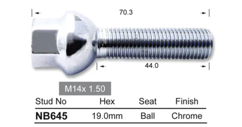 4x Mercedes-Benz Wheel Stud Sprinter 3500 906 All & More