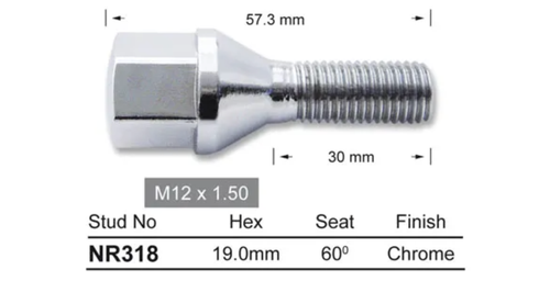 4x KIA Wheel Stud Carens All