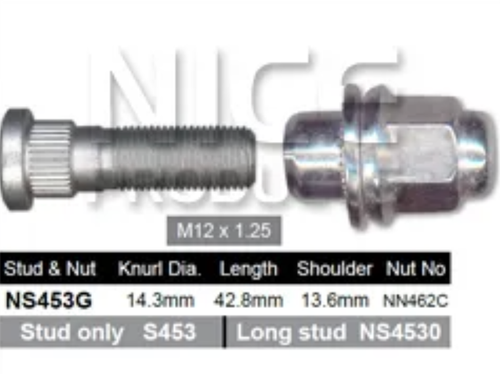 4x Nissan Wheel Nut 370Z