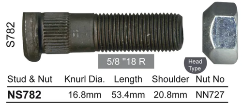 Ford Wheel Stud & Nut Set F-250 2WD / F350 2WD
